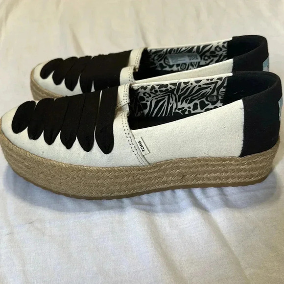 TOMS Valencia Platform Espadrille - Natural size 6.5 - Picture 5 of 9